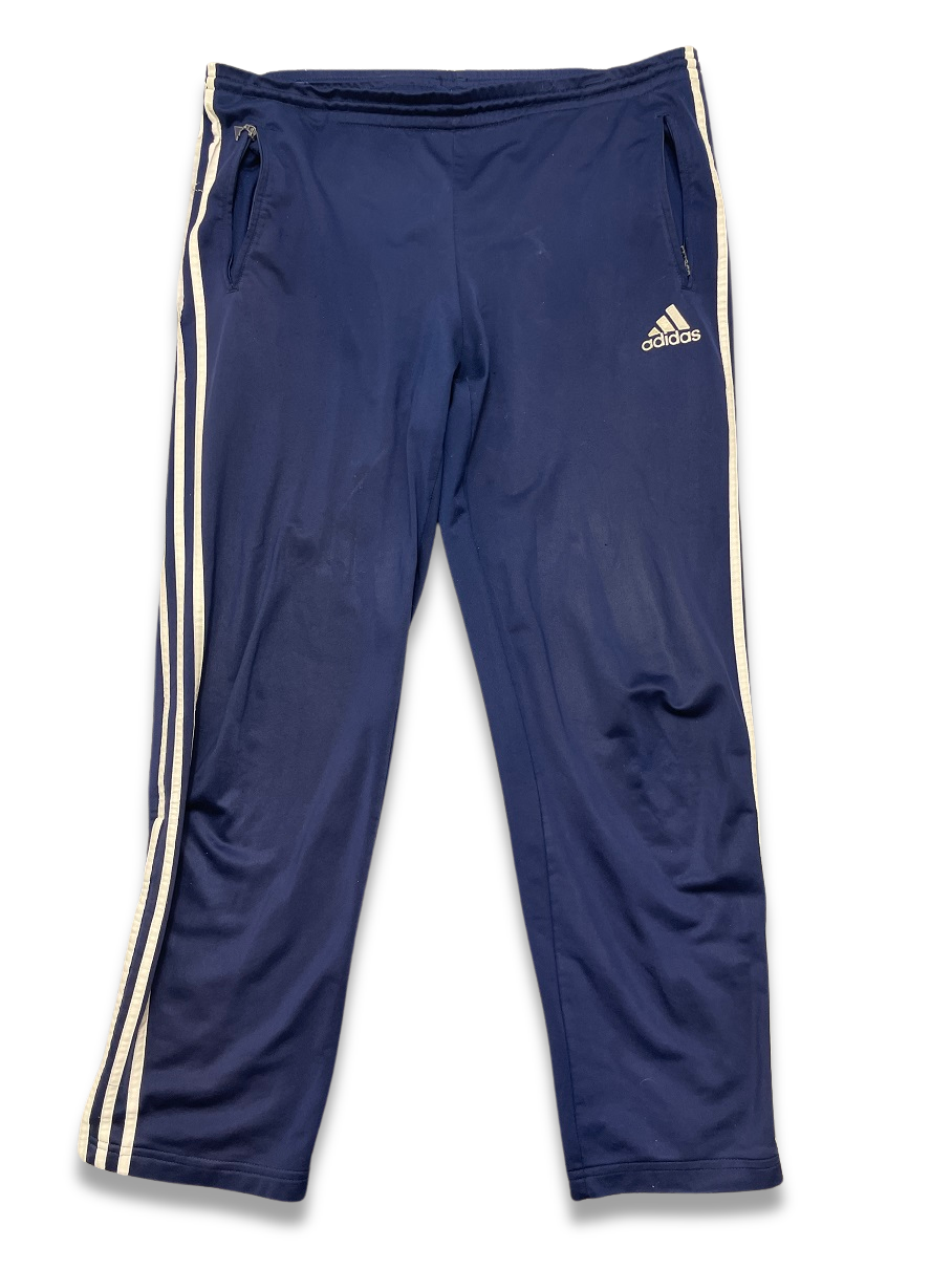 Vintage 3 stripe mens adidas blue track pant