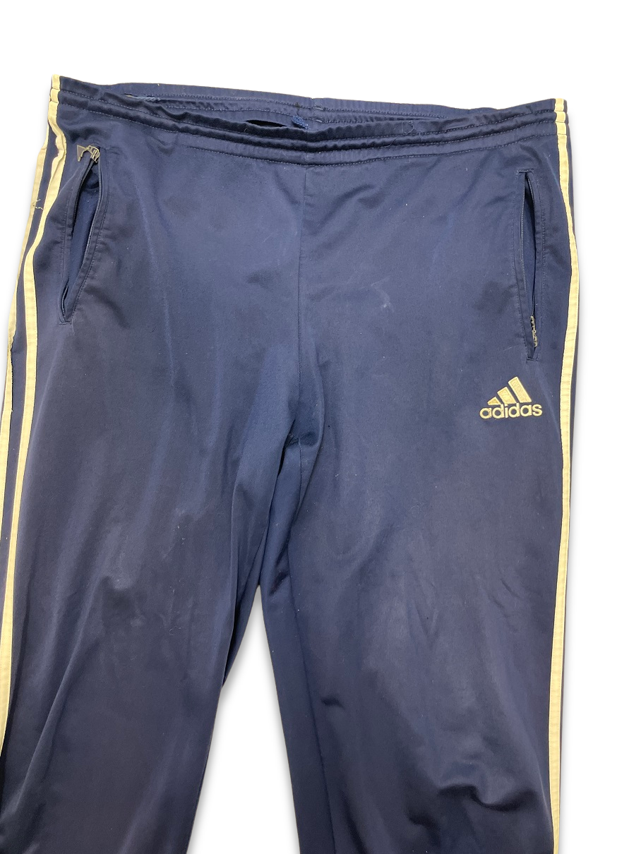 Vintage 3 stripe mens adidas blue track pant