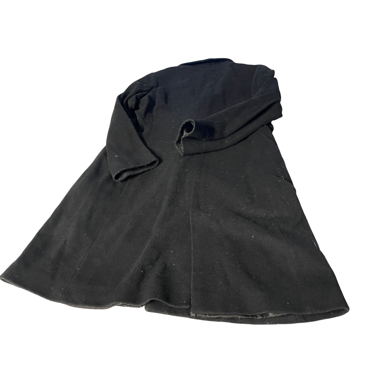 Vintage Calvin Klein  Grey Coats, Jackets & Waistcoats Wool Outer Shell for Women  wool long grey coat. GRADE B .   SIZE 10 UK L 36 W 19  SKU 5137