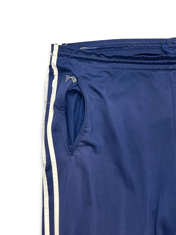 Vintage 3 stripe mens adidas blue track pant