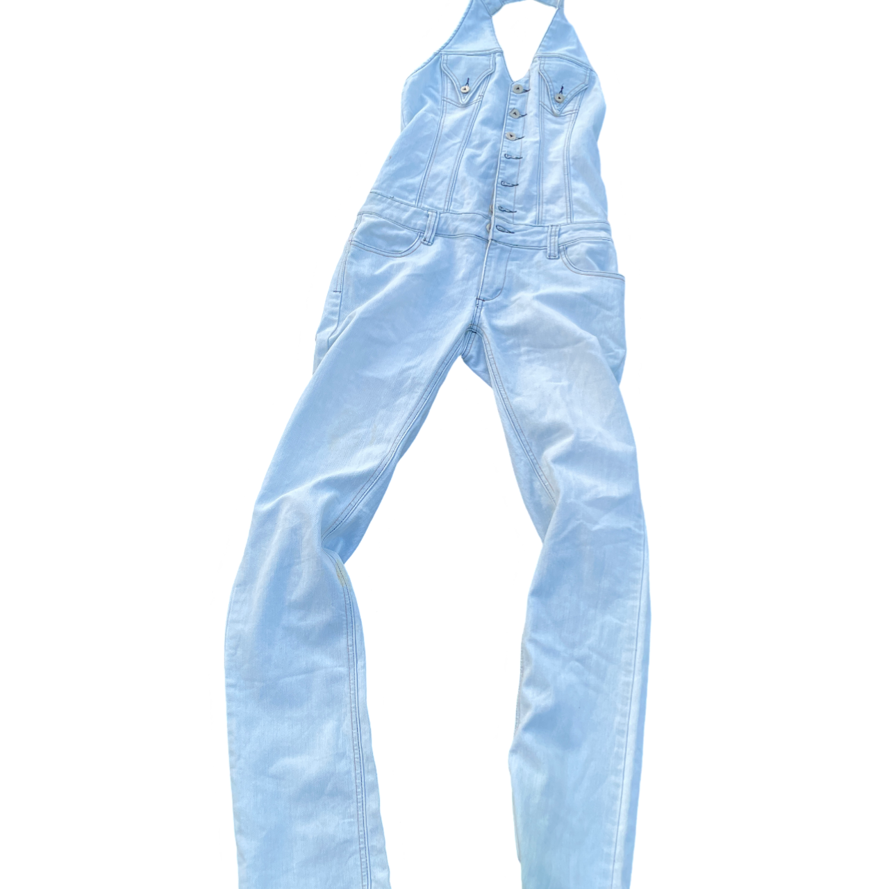 Denim overalls  vintage 90s light blue talls jeans button