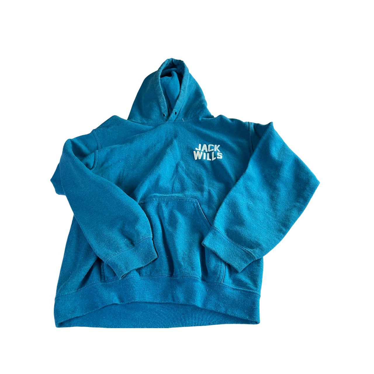Vintage jack wills printed Men's SMALL Blue Hoodie ATHLETICS HOODIE  L 25 W  19 SKU. 5142
