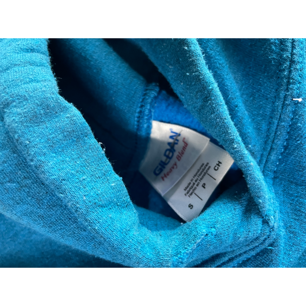 Vintage jack wills printed Men's SMALL Blue Hoodie ATHLETICS HOODIE  L 25 W  19 SKU. 5142