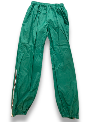 Vintage green shell track pant size S