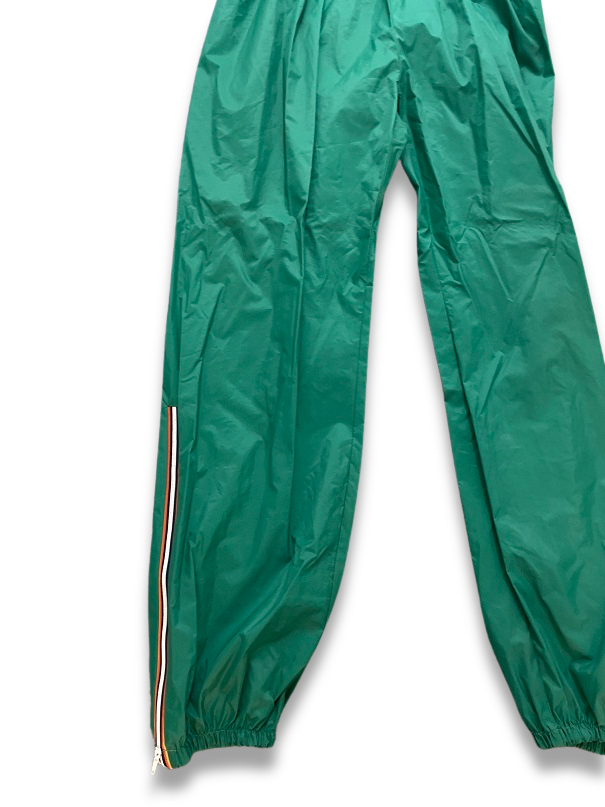 Vintage green shell track pant size S