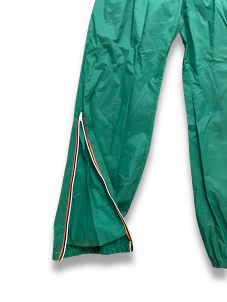 Vintage green shell track pant size S