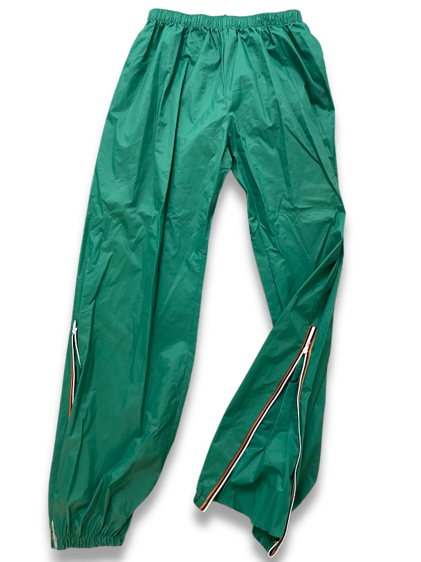 Vintage green shell track pant size S