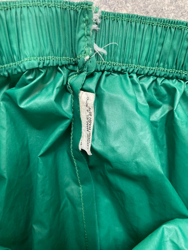 Vintage green shell track pant size S