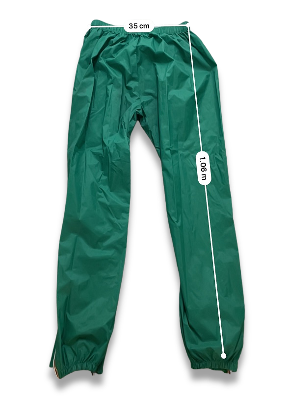 Vintage green shell track pant size S