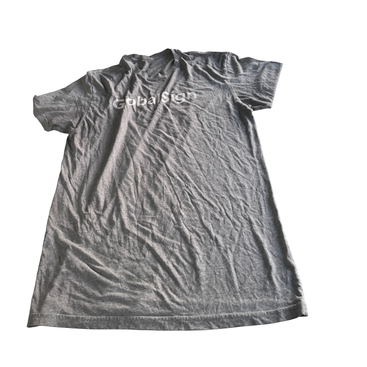 Vintage soft grey M/L mens t shirt L 28 W 19 SKU 5146