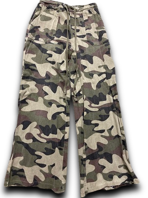 Vintage women ́camo wide leg pant