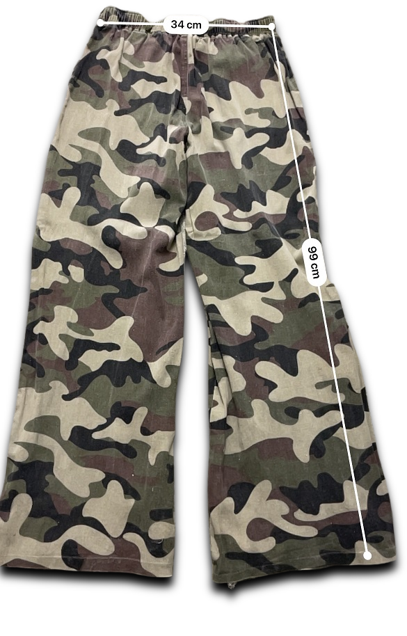 Vintage women ́camo wide leg pant