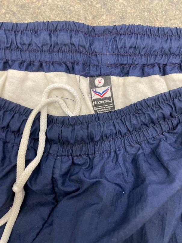 Vintage trigema blue nylon track pant