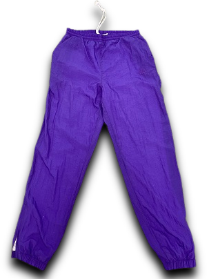 Vintage Swiss design purple windbreaker pant