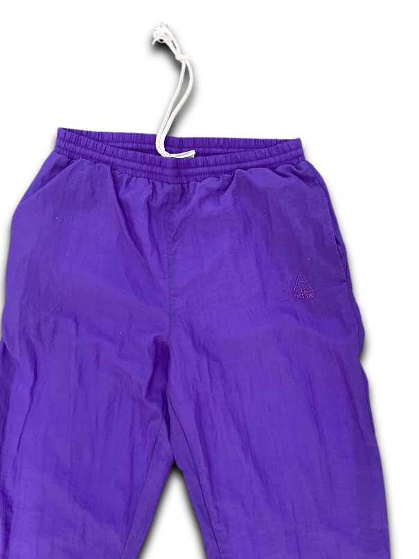 Vintage Swiss design purple windbreaker pant