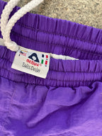 Vintage Swiss design purple windbreaker pant