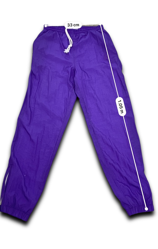 Vintage Swiss design purple windbreaker pant