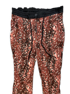 Vintage next animal print brown women trouser