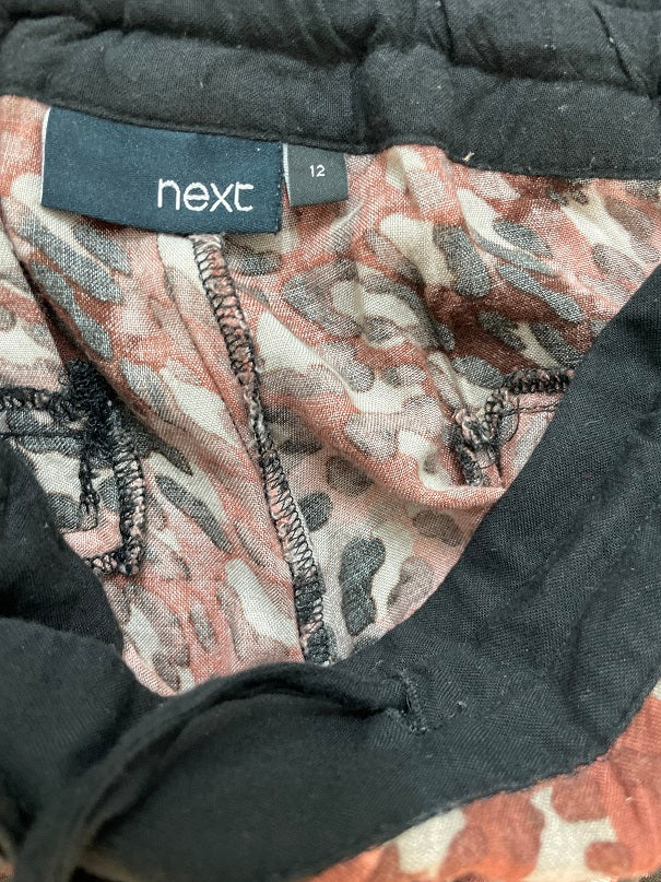 Vintage next animal print brown women trouser