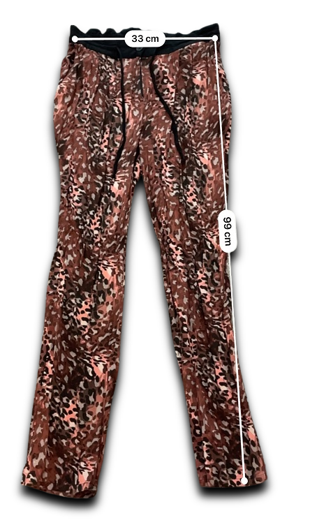 Vintage next animal print brown women trouser