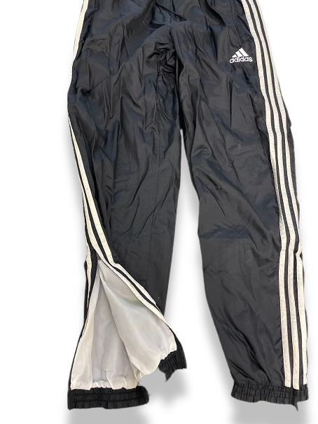 Vintage 90s 3stripe black adidas trackpant