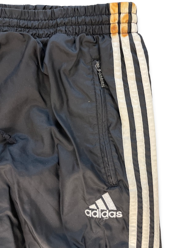 Vintage 90s 3stripe black adidas trackpant