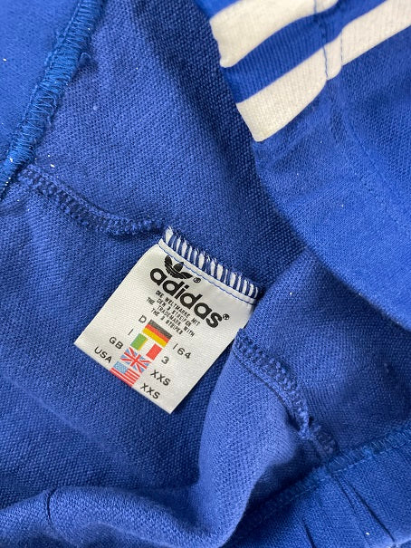 Vintage adidas 80s 3 stripe blue track pant