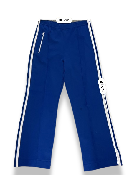 Vintage adidas 80s 3 stripe blue track pant