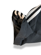 Vintage Adidas essential 90s 3 stripe mens black track pants