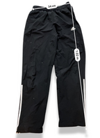 Vintage Adidas essential 90s 3 stripe mens black track pants