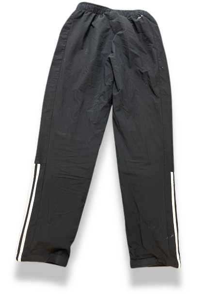 Vintage Adidas essential 90s 3 stripe mens black track pants