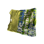 Vintage diadora Men's Yellow and Green T-shirt  IN S/M L 27 W 19 SKU 5171
