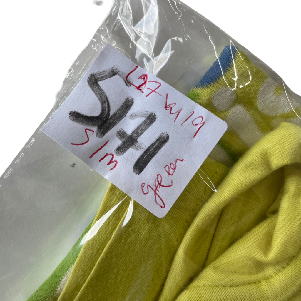 Vintage diadora Men's Yellow and Green T-shirt  IN S/M L 27 W 19 SKU 5171