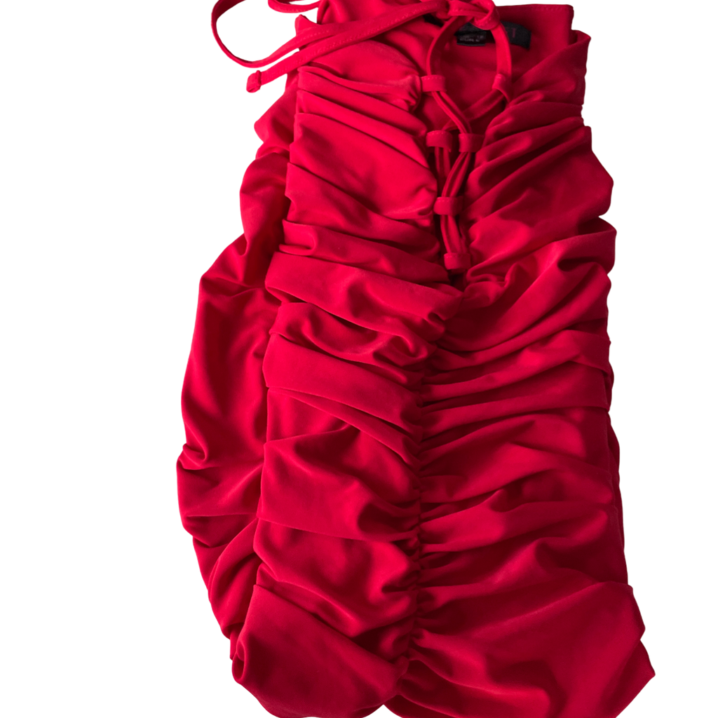 vintage y2k red dress L 28 W 24 UK 12 SIZE L SKU &nbsp;5172