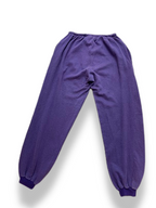 Vintage elastic mens purple track pant