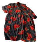 VINTAGE BLACK AND RED MEN'S SHIRT SIZE SMALL &nbsp; L 28 W 19 &nbsp;SKU 5175