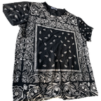 P2P BANDANA PATCHWORK kakashi T SHIRT black XL. L 28 W 22 SKU 5176