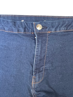Vintage Skinny Fit Mid Waist Denim Shorts