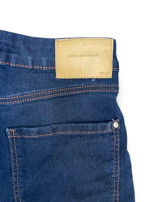 Vintage Skinny Fit Mid Waist Denim Shorts
