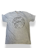 Vintage blue graphics mens tshirt size M
