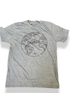 Vintage blue graphics mens tshirt size M
