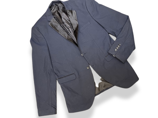 Vintage selected homme mens modern fit blue suit