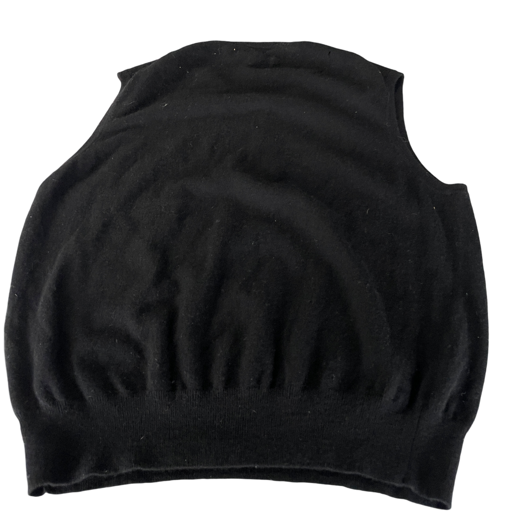 Polo Ralph Lauren Knitted Wool &nbsp;black Sweater Vest - EXTRA LARGE L26 W 21 SKU 5186