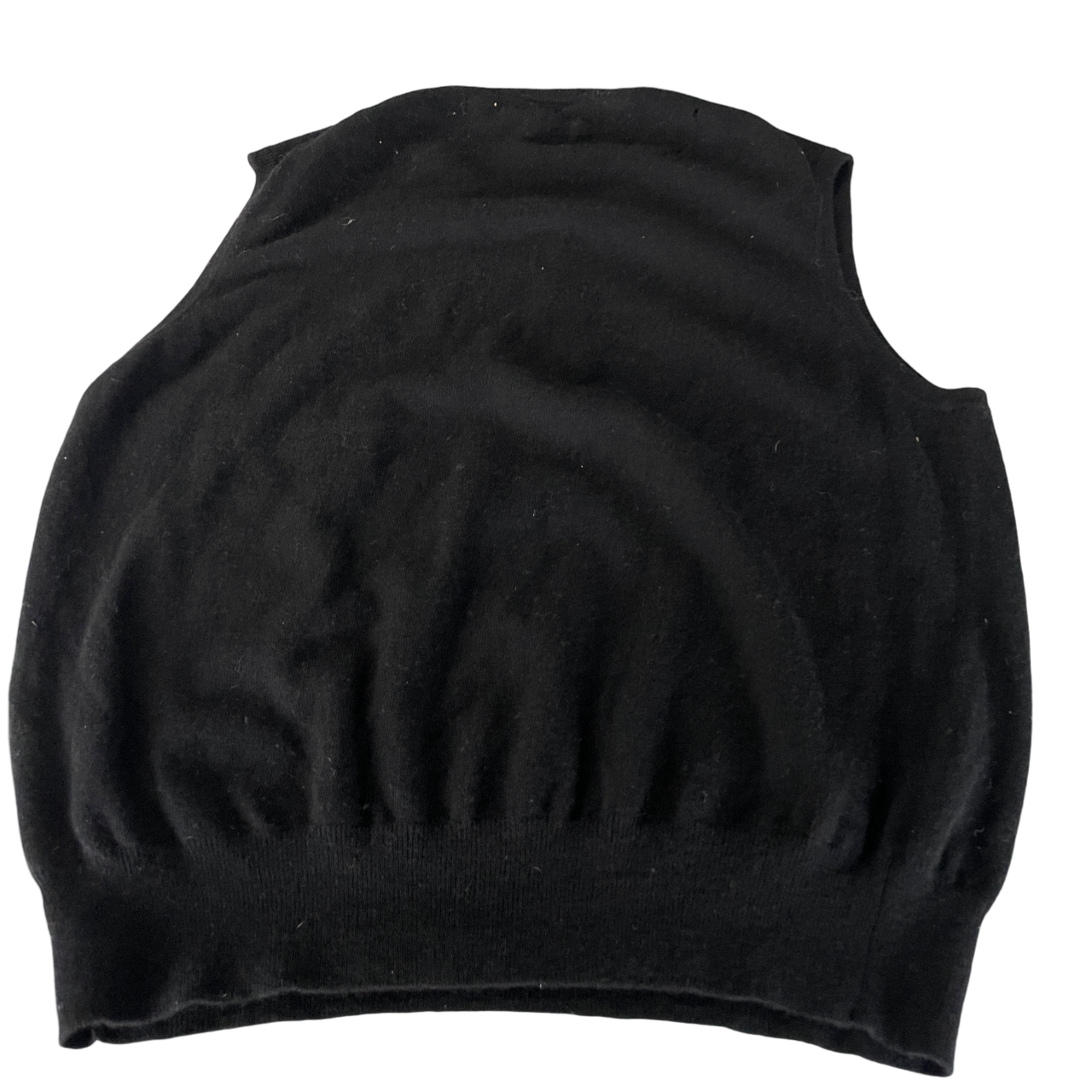 Polo Ralph Lauren Knitted Wool &nbsp;black Sweater Vest - EXTRA LARGE L26 W 21 SKU 5186