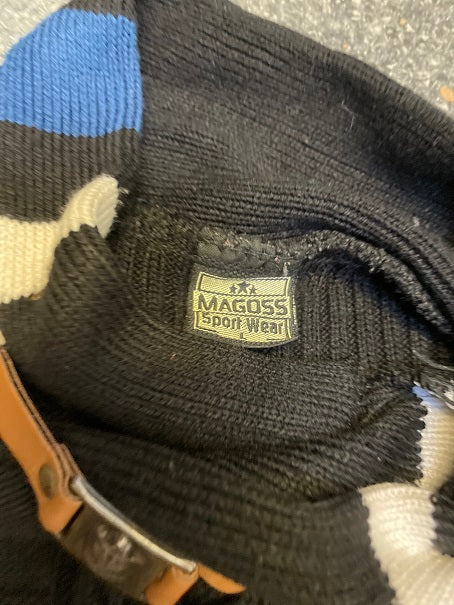 Vintage Magoss sportwear black womens sweater