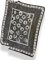 Vintage patterned black bandana