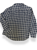 Vintage blue mens wooven checkered shirt