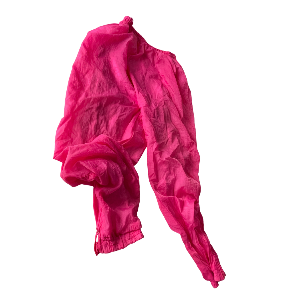 Pink ; 80s-90s Longstreet TrackSuit PANTS Womens Hot Pink Multi ;L30 W 30 SKU 5194