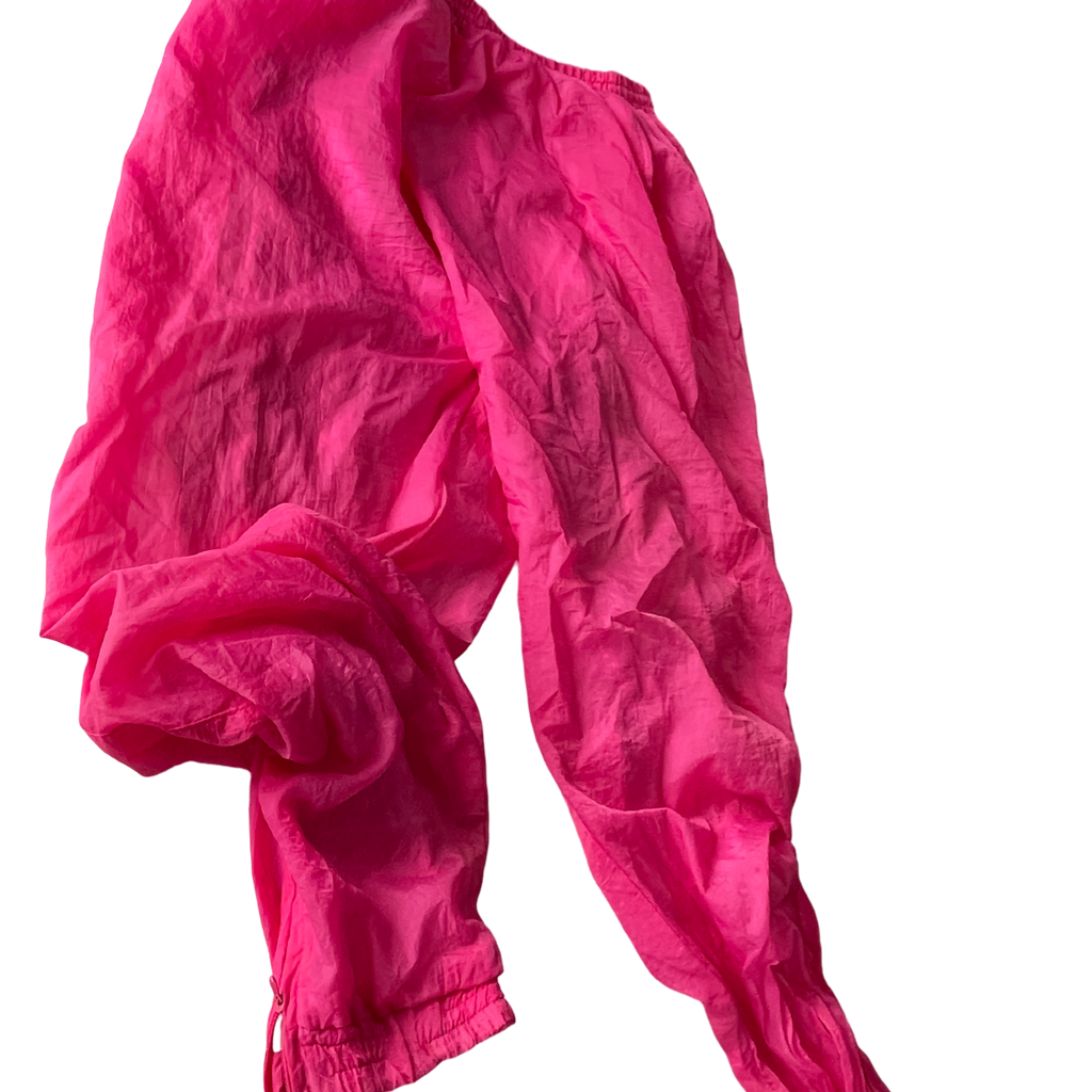 Pink &nbsp; 80s-90s Longstreet TrackSuit PANTS Womens Hot Pink Multi &nbsp;L30 W 30 SKU 5194