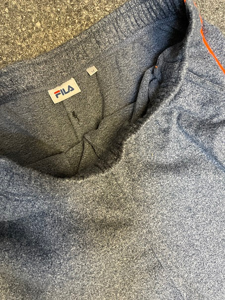 Vintage Fila fleece mens grey sweatpant
